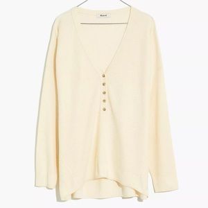 Madewell Asherton Waffle Henley Sweater size XS